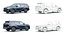 3D model 18 SUVs and VANs