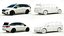 3D model 18 SUVs and VANs