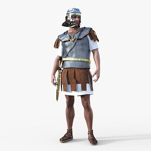3D Roman legion Soldier Rigged Low-poly 3D model