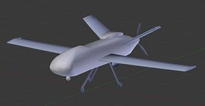 military drone reaper 3D model