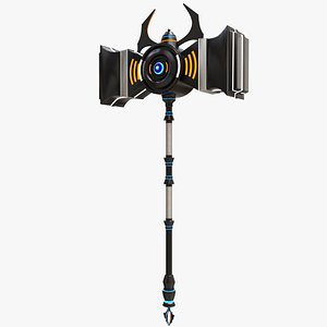Sci Fi Battle Hammer06 All PBR Unity UE Textures Included