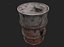 Fuel barrel - Low poly - UE4 2048k - Low poly model Low-poly 3D model