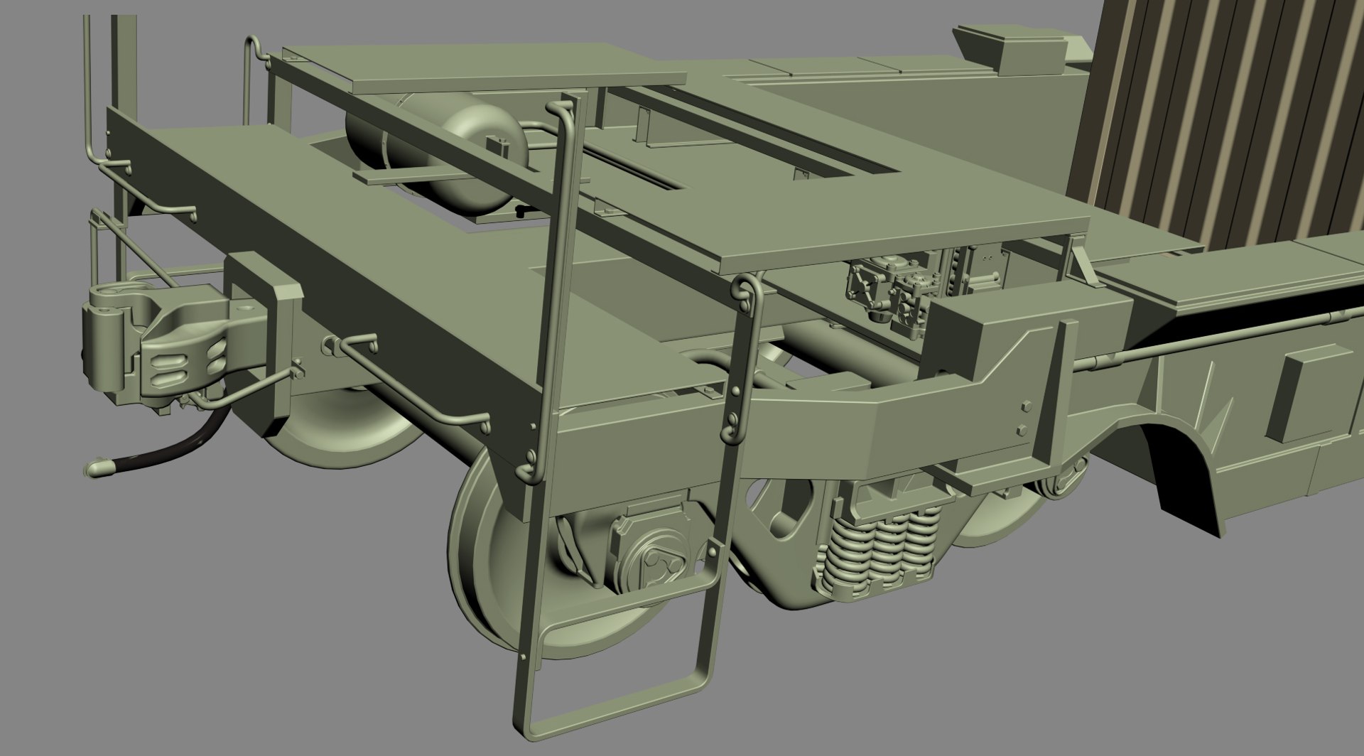 3D double stack car s615 model - TurboSquid 1441300