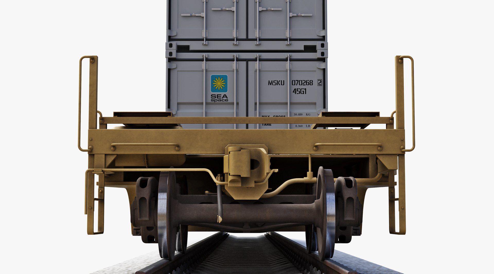 3D double stack car s615 model - TurboSquid 1441300