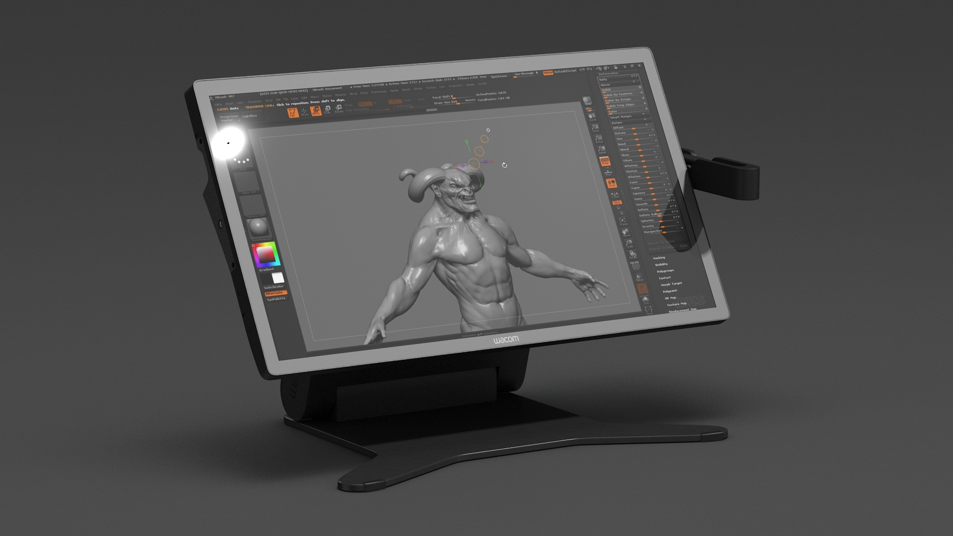 3D Cintiq Pro 27 3D Program model TurboSquid 2107350