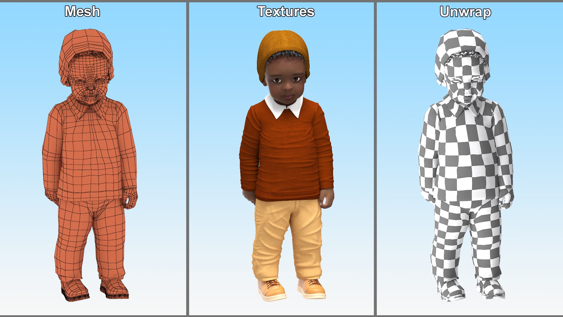 Black Toddler Boy Everyday Autumn Style Standing 3D model https://p.turbosquid.com/ts-thumb/3m/vAMTWj/xt/black_toddler_boy_everyday_autumn_style_standing_014/jpg/1732695879/1920x1080/fit_q87/fdc4ab338f57f9e9318f6ca664a939ec5d08b593/black_toddler_boy_everyday_autumn_style_standing_014.jpg