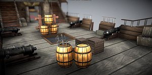 3D model ship