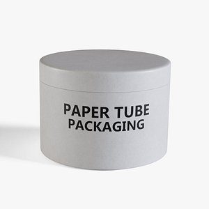 White Paper Tube 9 3D model