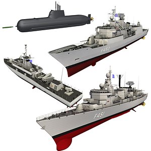 3D hellenic naval forces submarine