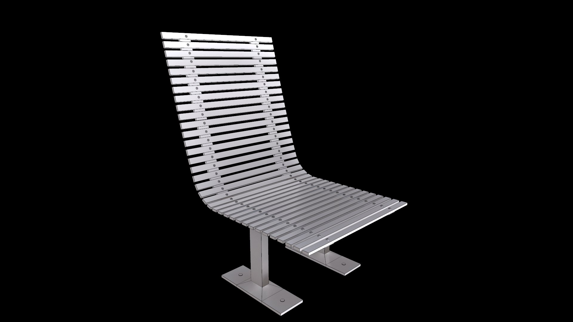 Bench 3d Model With Two Different Color Texture Sets Low-poly 3D Model ...