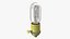 Portalampada in ottone con lampadina