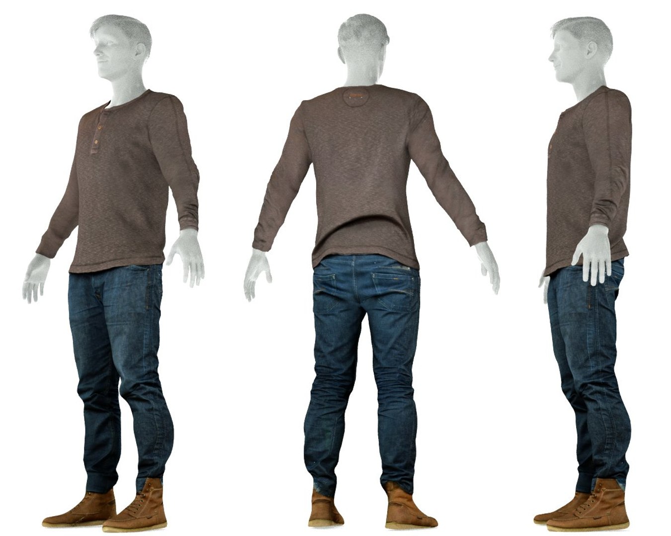 3D Male Clothing Outfit - TurboSquid 1329715