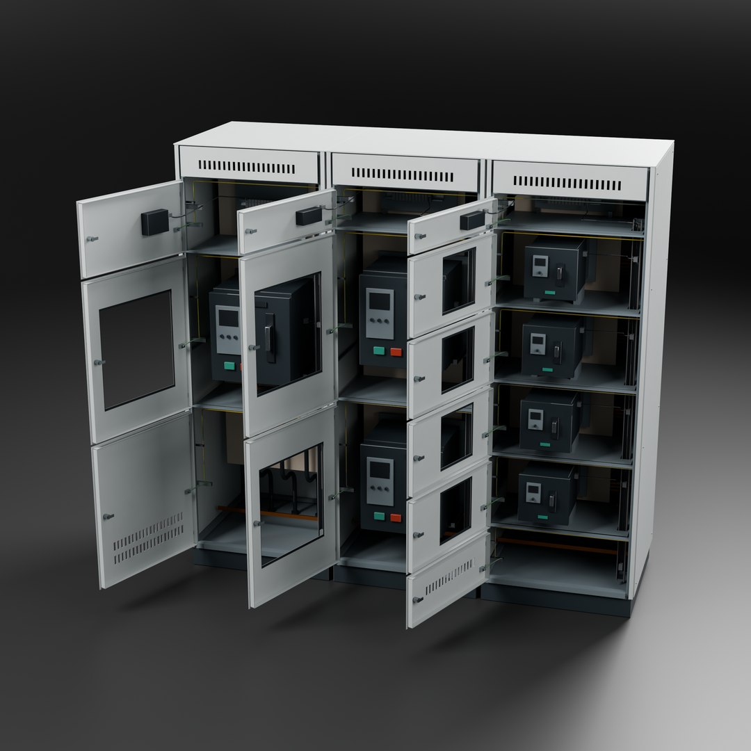 3D AI Data Center Switchgear - Modular Electrical Cabinets https://p.turbosquid.com/ts-thumb/3n/FuPrhf/53/switchgear_03_open_lineup/png/1791370330/1920x1080/fit_q87/cf6995dc393c63f25232ed36ca0a54f52acfc94d/switchgear_03_open_lineup.jpg