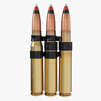 Cal 50 BMG TZZ Cartridge With M9 Link Belt
