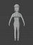 Low Poly Construction Kobieta uzbrojona w Unity