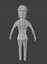 Low Poly Construction Kobieta uzbrojona w Unity