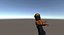 Low Poly Construction Kobieta uzbrojona w Unity