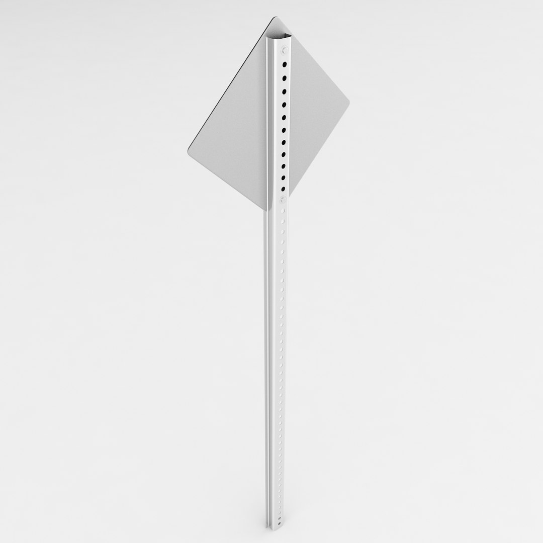 Left Turn Sign 3D Model TurboSquid 1303404
