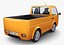 Concepto de camión Kei Estilo retro Naranja