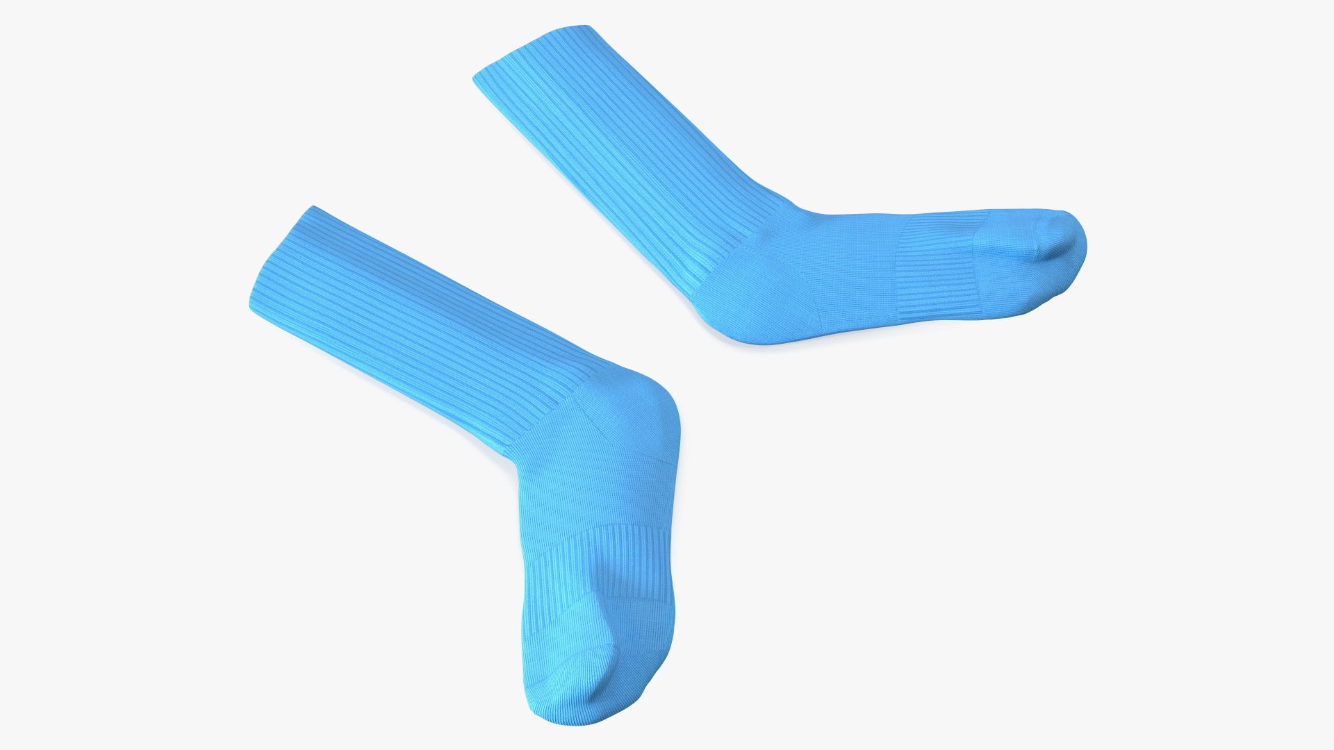 Long Socks Blue Idle 3D model preview