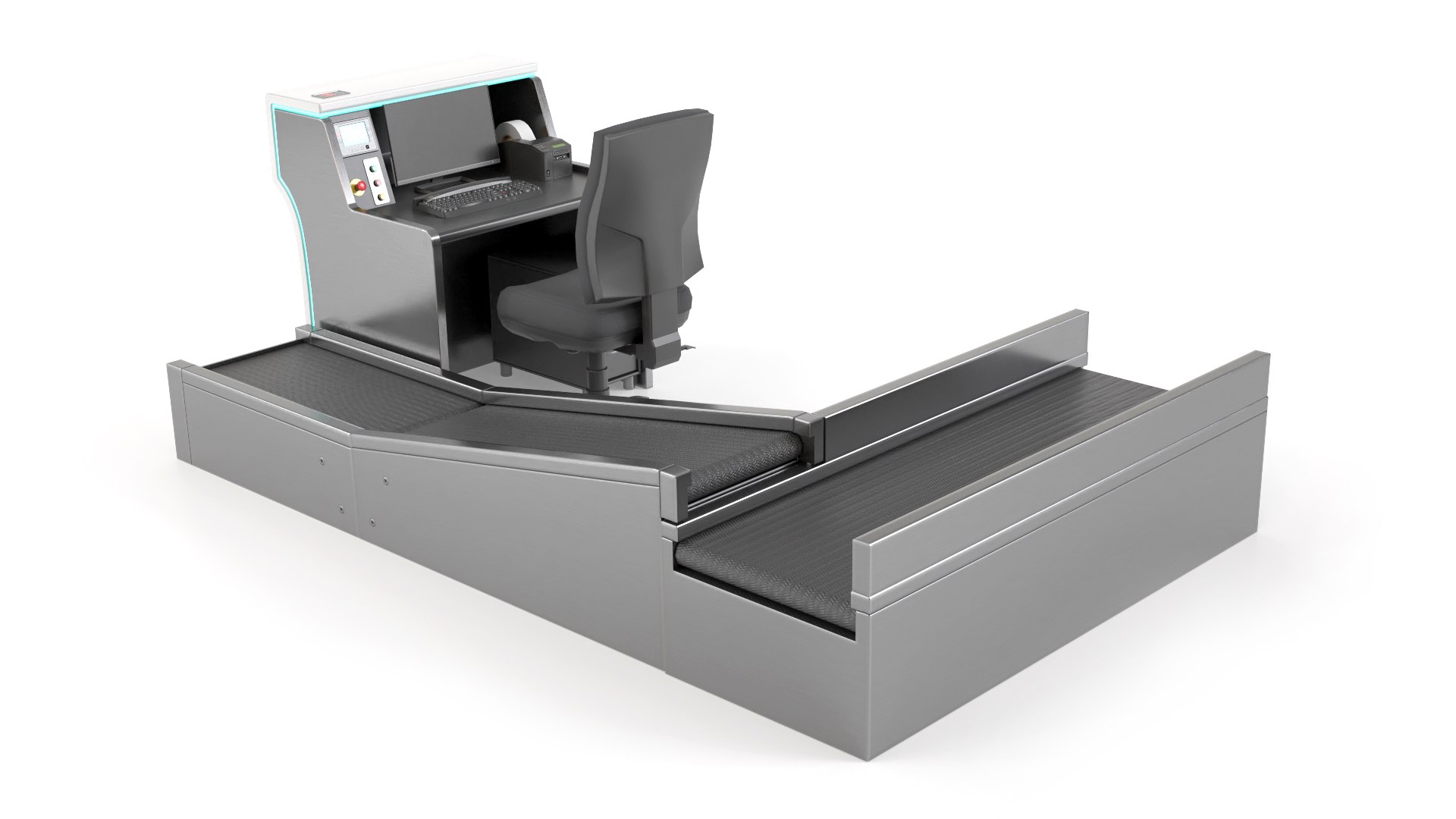 3D Airport Check-In Desk 1 Model - TurboSquid 1983992
