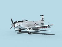 Douglas A-1H Skyraider V04 USN Ticonderoga