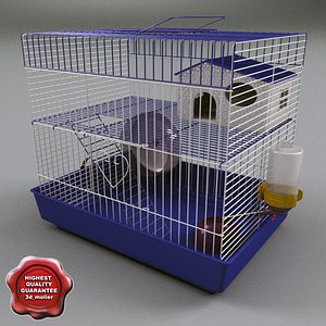animal cage small 3d max