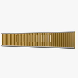 Modern Decorative Vent Cover 3D Model for Interior Visualization337