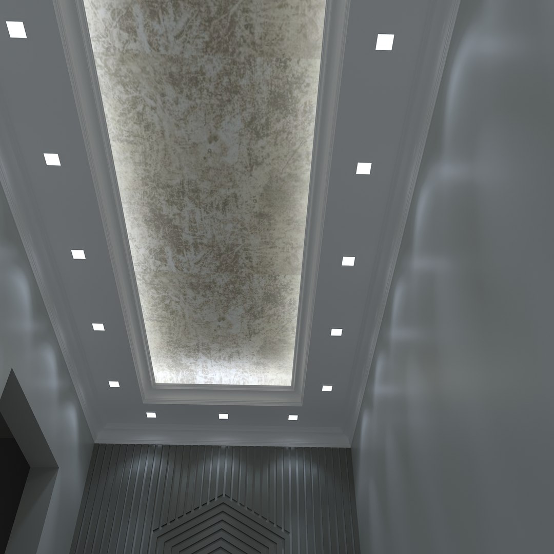 3D Lighting Interior Coridor Model - TurboSquid 1401832