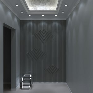 3D lighting interior coridor model