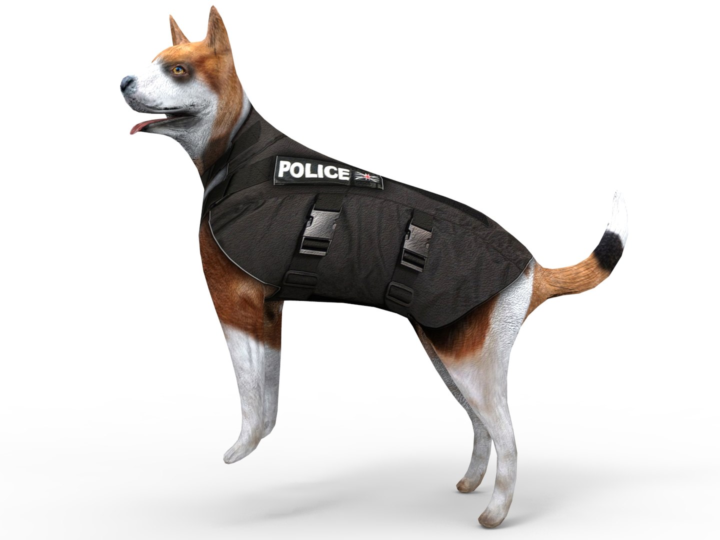 Police German Shepherd Dog Rigged 3D Model - TurboSquid 1195576