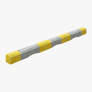 Precast Concrete Wheel Stop Parking Block Yellow Safety