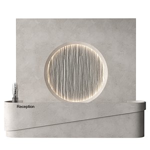 3D model Office Furniture Reception Design 10