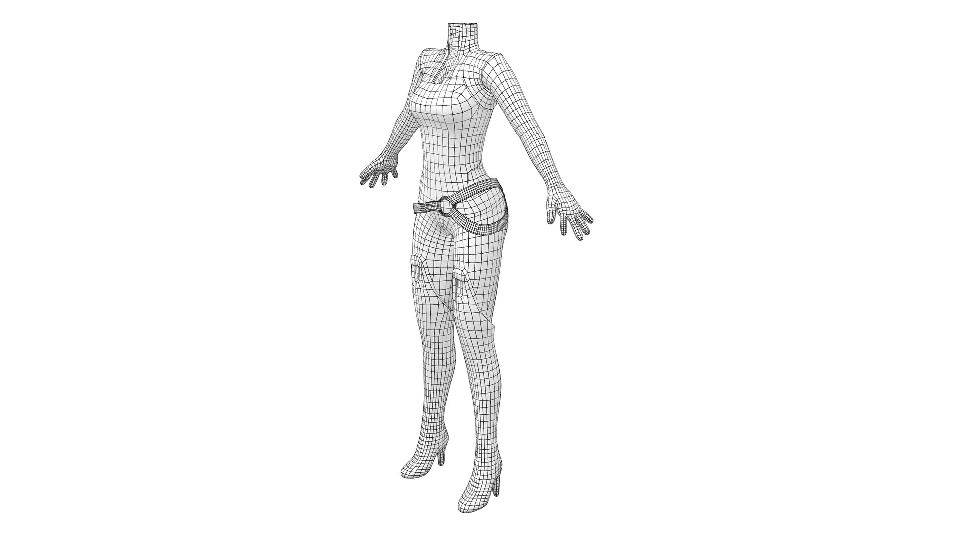 Space Security Shiny Full Body Suit 3D model - TurboSquid 1881677