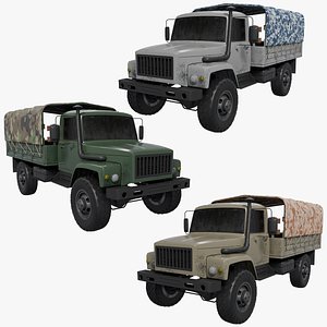 3D model Military Truck