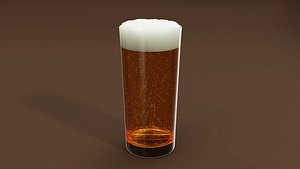 3D beer drink glass