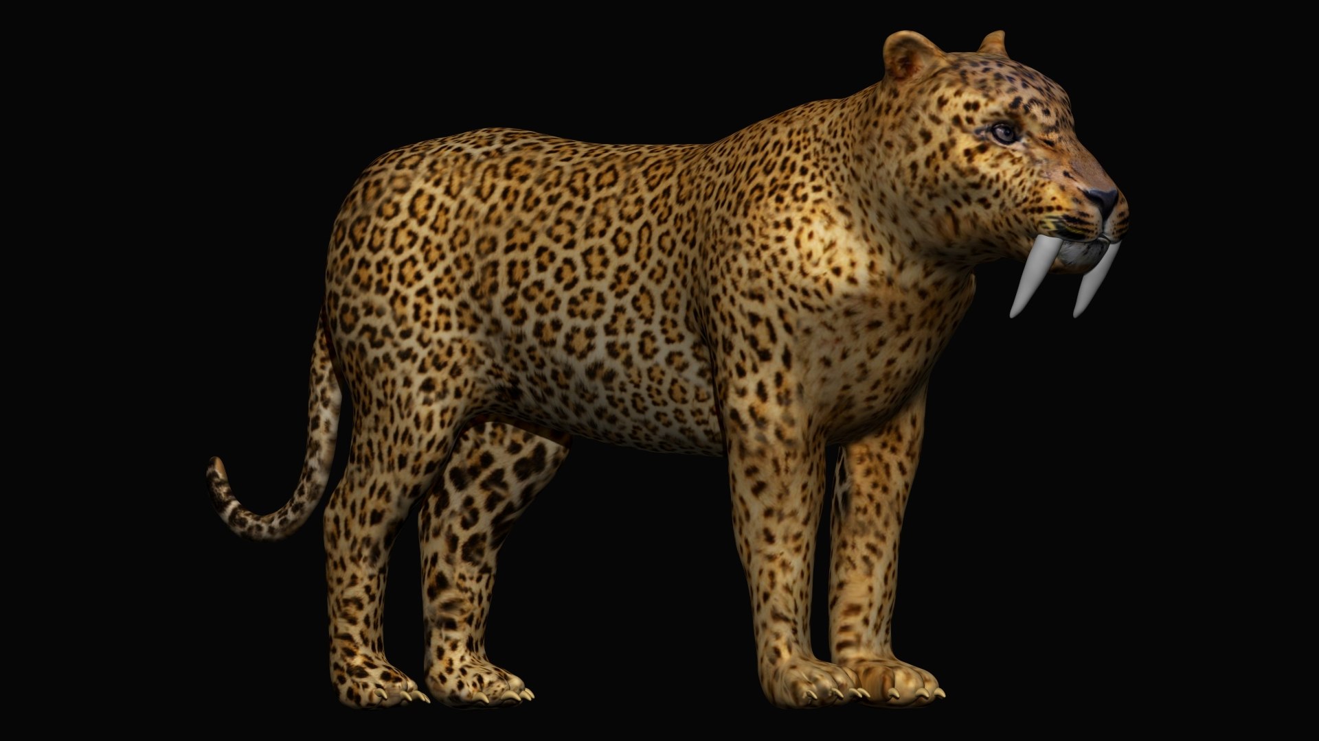 Fully Rigged Saber Tooth Tiger Model - TurboSquid 1692461