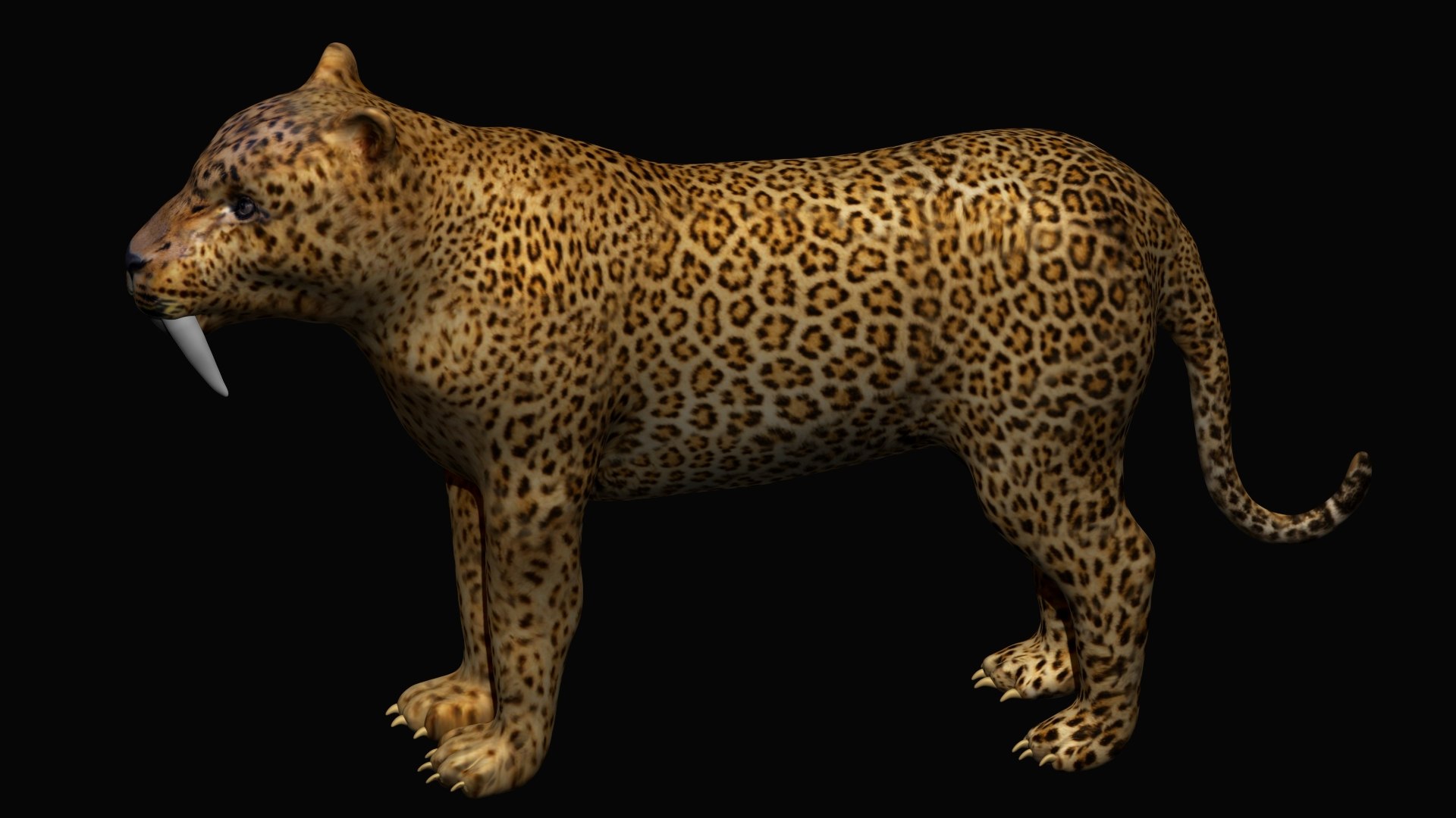 Fully Rigged Saber Tooth Tiger Model - TurboSquid 1692461