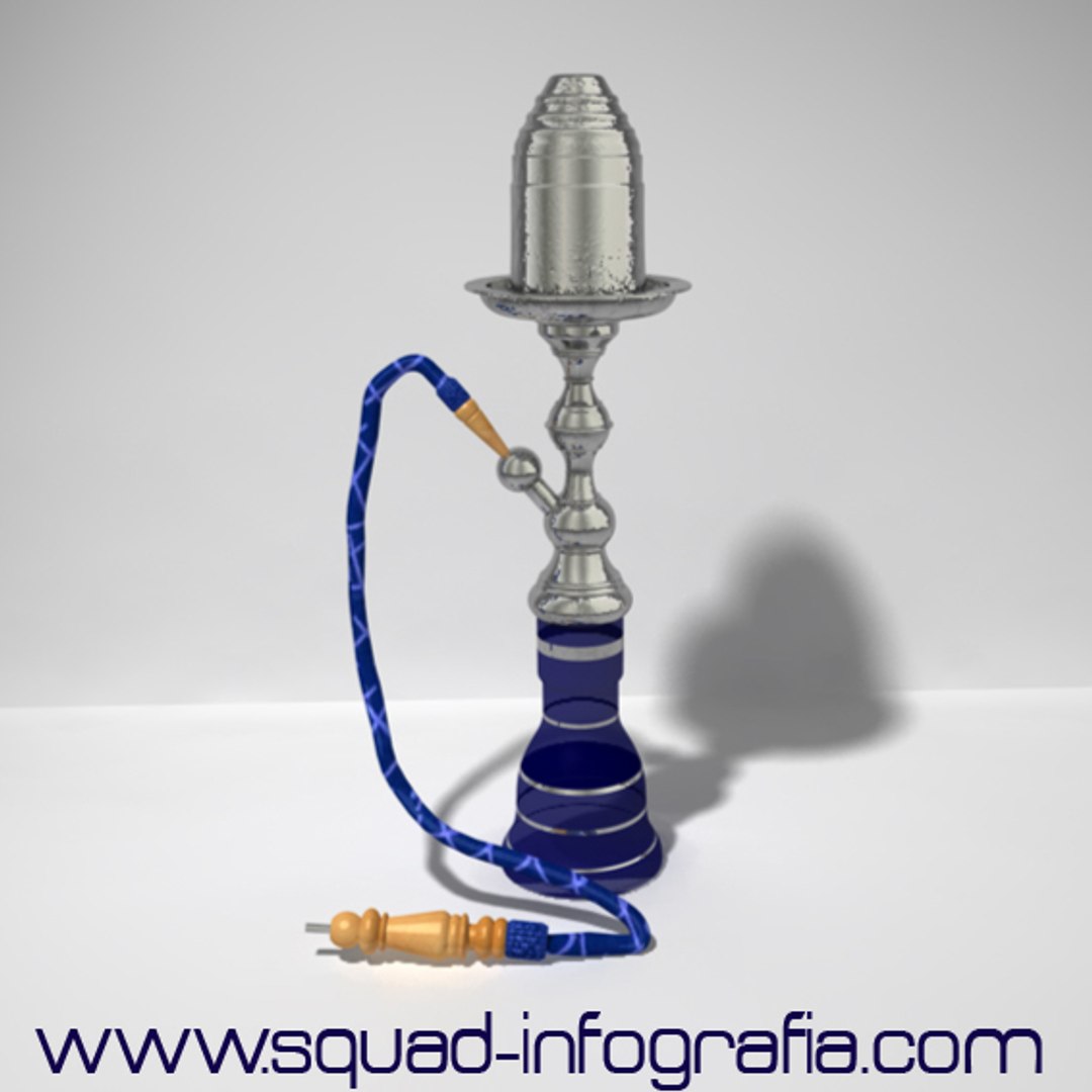 Waterpipe Shisha 3d C4d