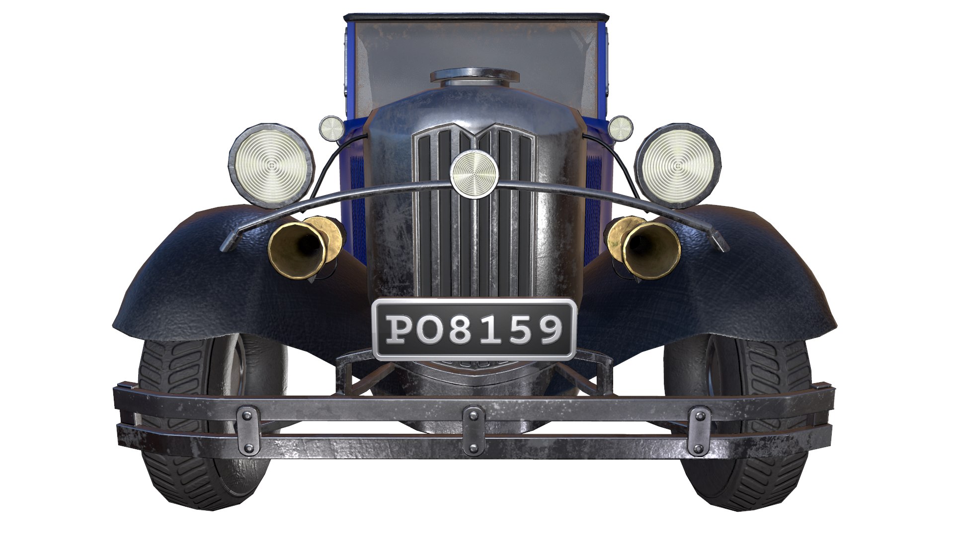 Vintage Police Cars Model TurboSquid 1470848