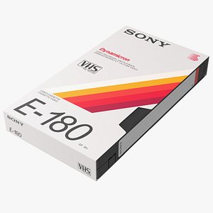 Vintage E180 VHS Video Tape with Cover