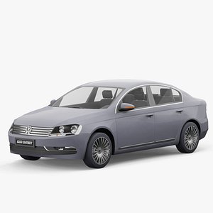 3D Volkswagen Passat 2011 lowpoly model