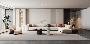 Modern living room 3D model