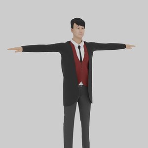 Man Wearing Suit