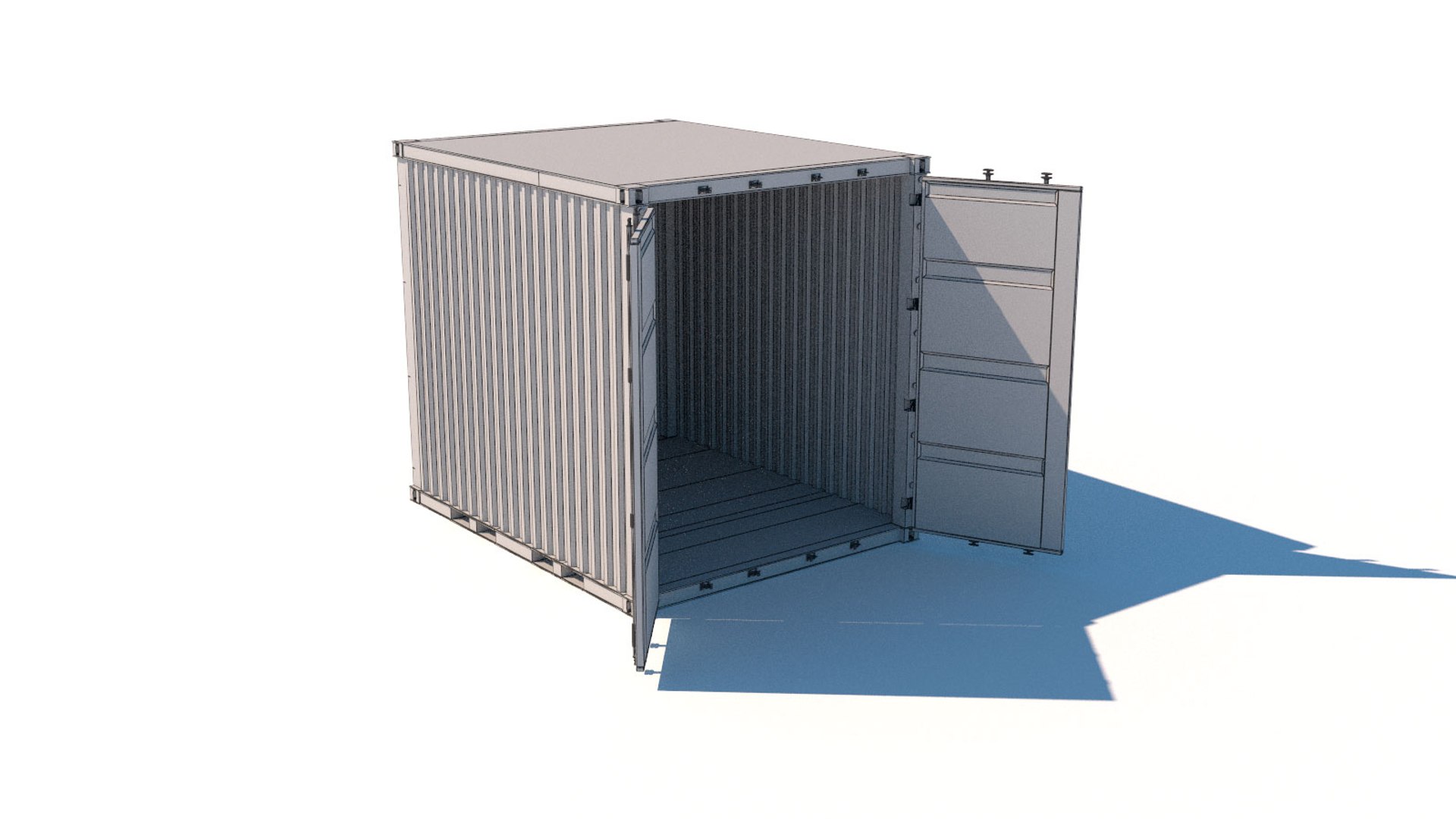 Ruined Containers 20 Ft Model TurboSquid 1423150