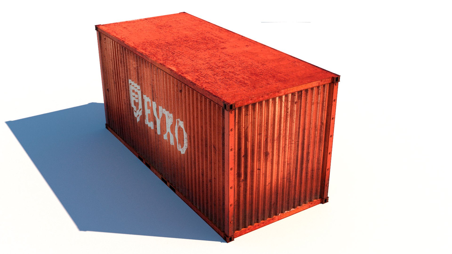Ruined Containers 20 Ft Model TurboSquid 1423150