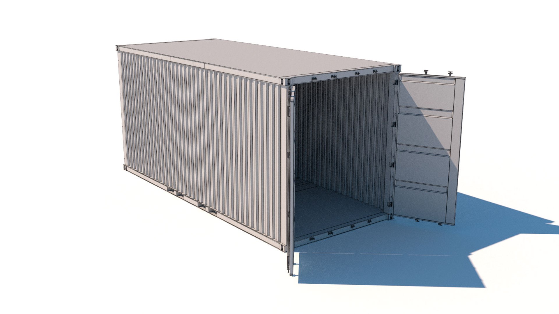 Ruined Containers 20 Ft Model TurboSquid 1423150