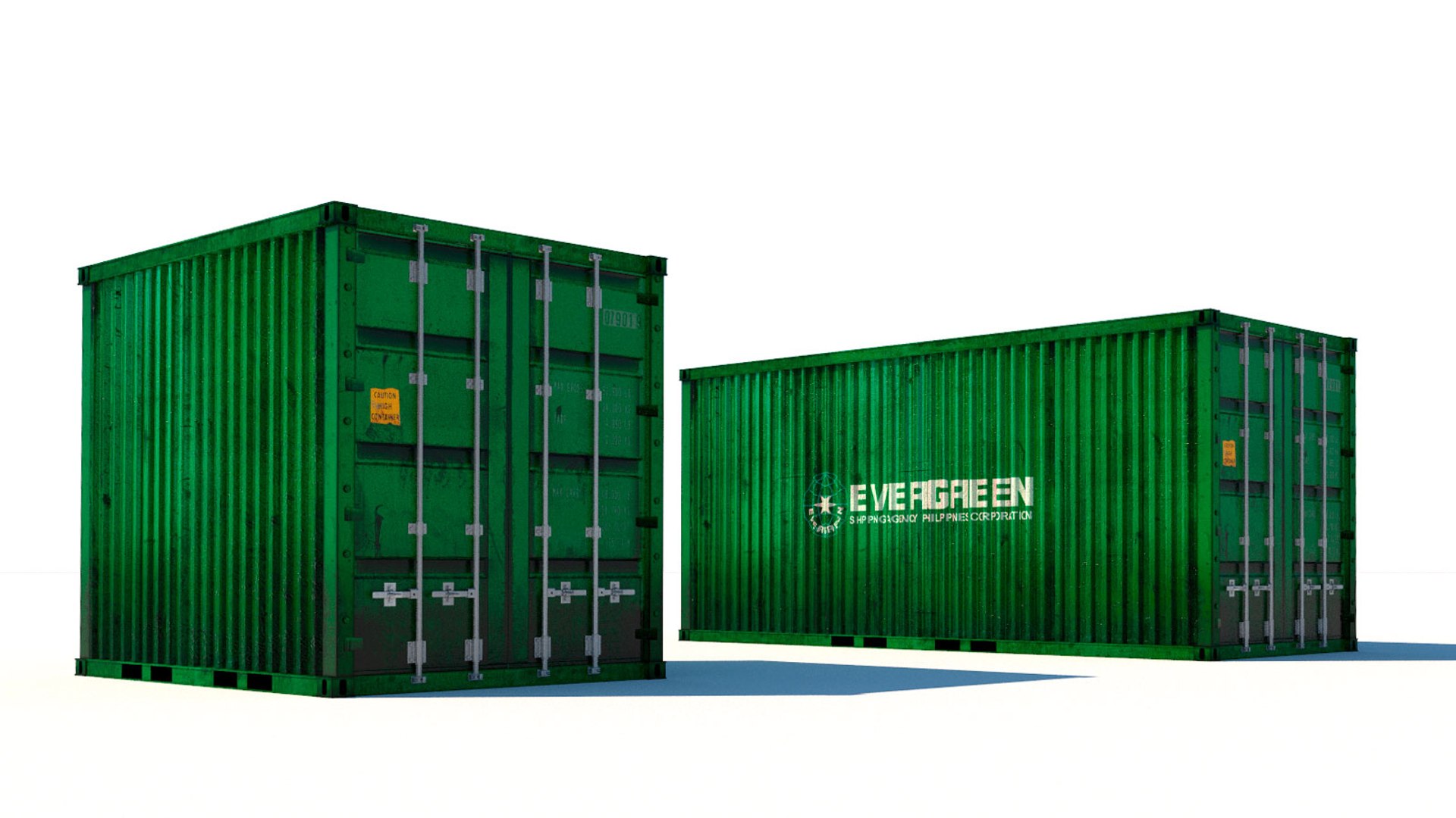 Ruined Containers 20 Ft Model - TurboSquid 1423150