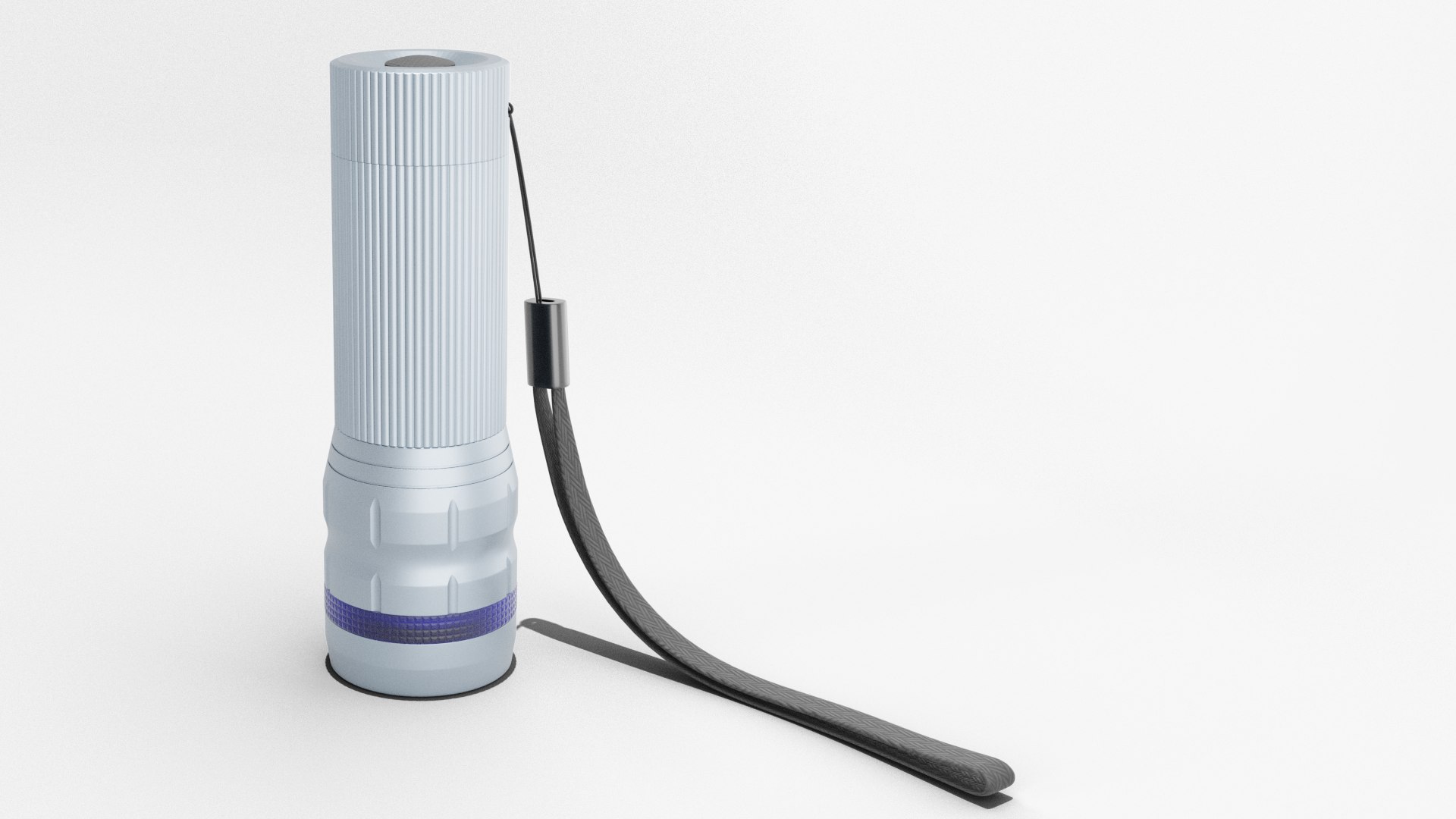 3D Flashlight Silver Model - TurboSquid 1732960