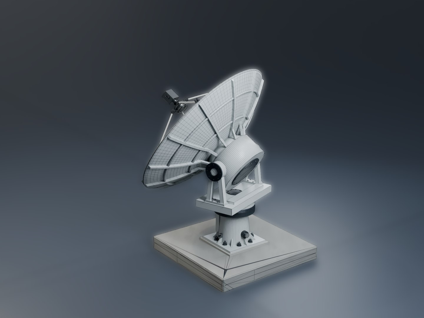 3D Satellite Ground Station Antenna 37cm Prime Focus model https://p.turbosquid.com/ts-thumb/3o/GQWpTi/BY/18_wireframe_rear/png/1786748009/1920x1080/fit_q87/f224d15bf5be127c91215de7cb7eb1743ddcc5a2/18_wireframe_rear.jpg
